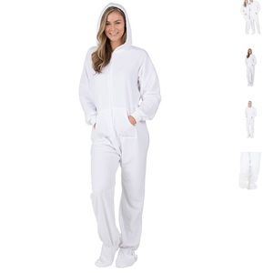 Super cozy and warm white footed pajama